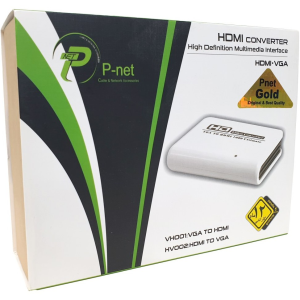 تبدیل VGA به HDMI آداپتور دار برند P-net Gold