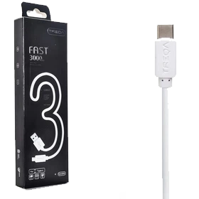 کابل شارژ USB به Type‑C ترکا مدل CA‑8083 سه متری به همراه جعبه محصول