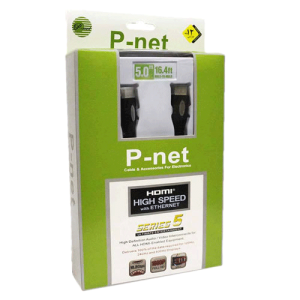 کابل 5 متری HDMI پک دار برند P-net بزرگ