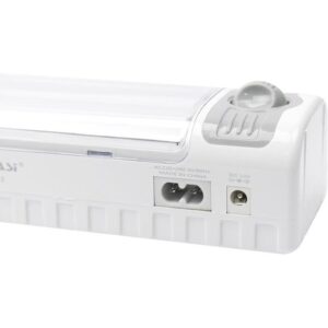 نمای نزدیک لامپ LED شارژی Weidasi WD-843D در حالت روشن