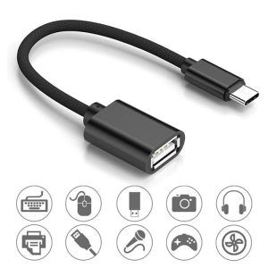 نمای کلی کابل تبدیل OTG Type-C برند Kin مدل KY-167
