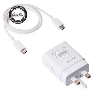شارژر دیواری 45 وات سامسونگ مدل EP‑T4510 سه پین به همراه کابل Type‑C