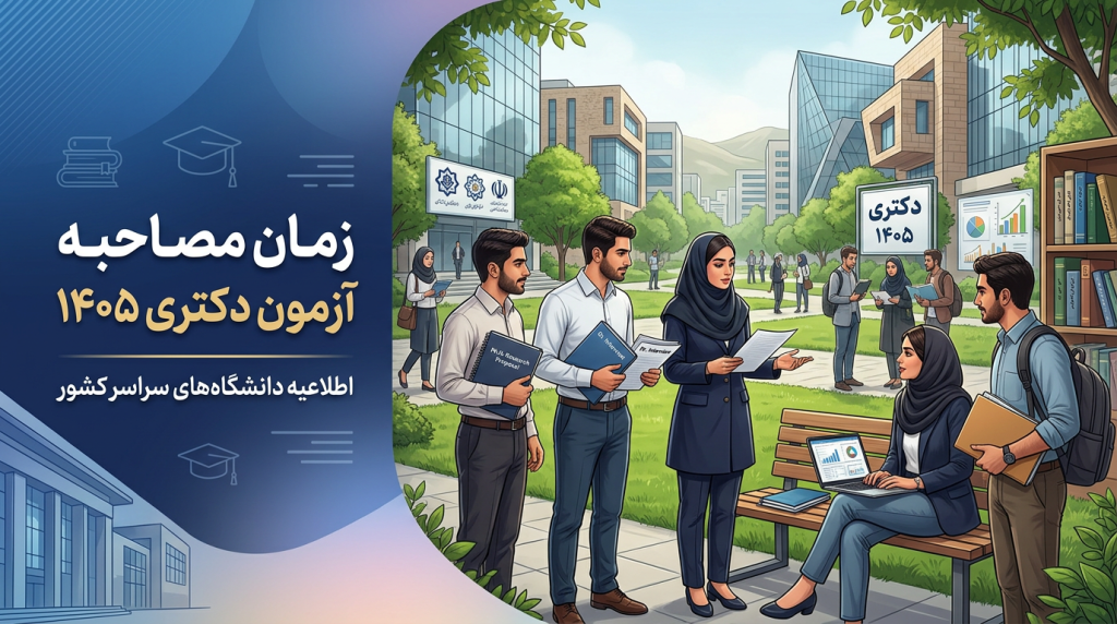 زمان مصاحبه دکتری ۱۴۰۵