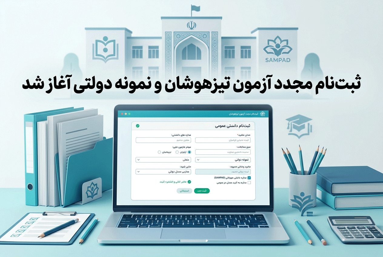 ثبت نام مجدد آزمون سمپاد