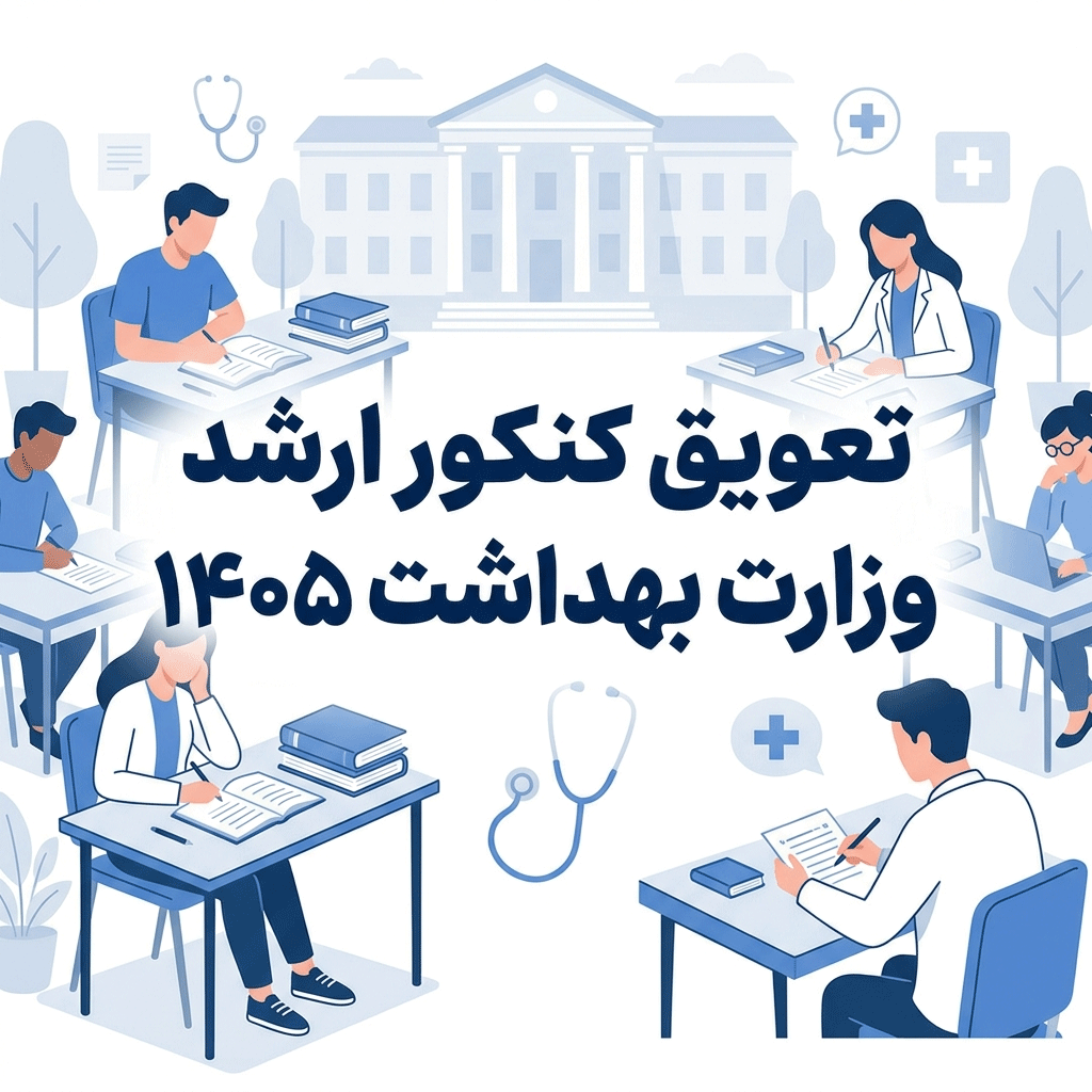 تعویق زمان برگزاری آزمون کارشناسی ارشد وزارت بهداشت ۱۴۰۵