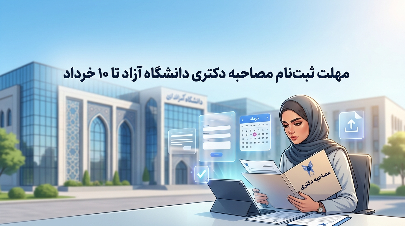 آغاز ثبتنام مصاحبه دکتری دانشگاه آزاد ۱۴۰۵