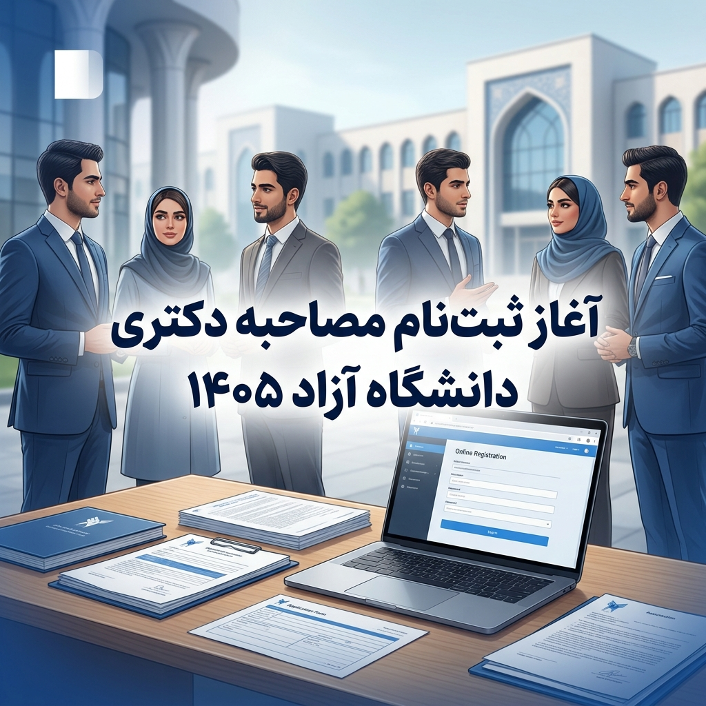 آغاز ثبت‌نام مصاحبه دکتری دانشگاه آزاد ۱۴۰۵