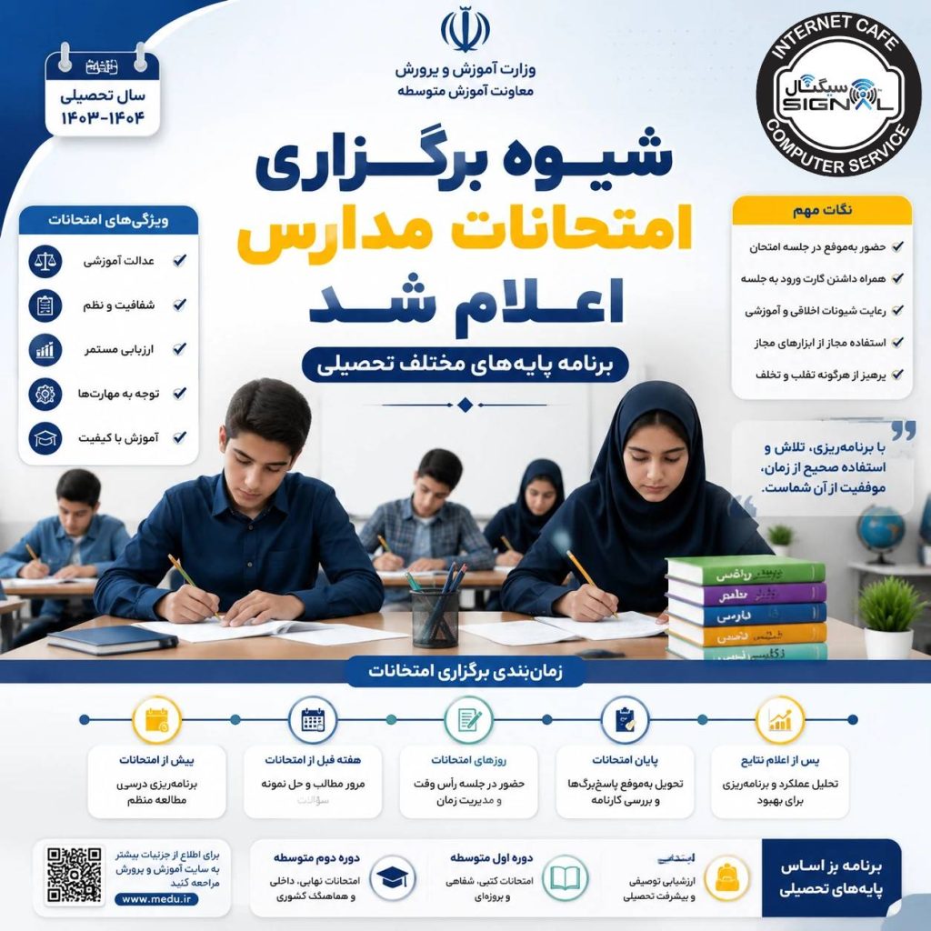 شیوه امتحانات شاخص