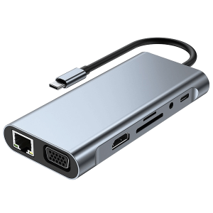 هاب type-c به HDTV هشت کاره یازده پورت