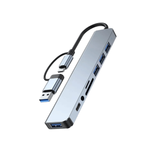 هاب هشت پورت USB 3.0 و Type-c BC1.2