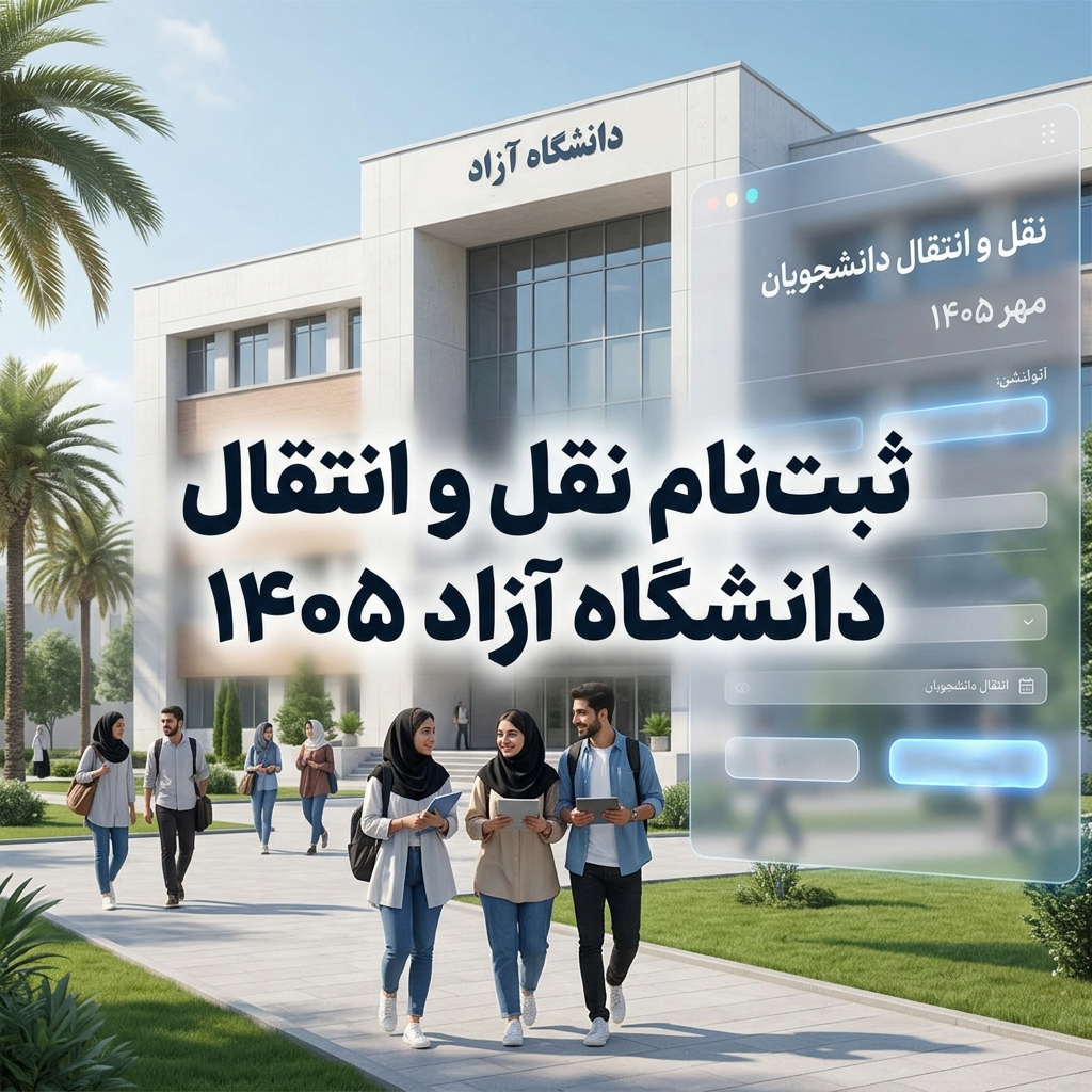 نقل و انتقال دانشگاه آراد 1405