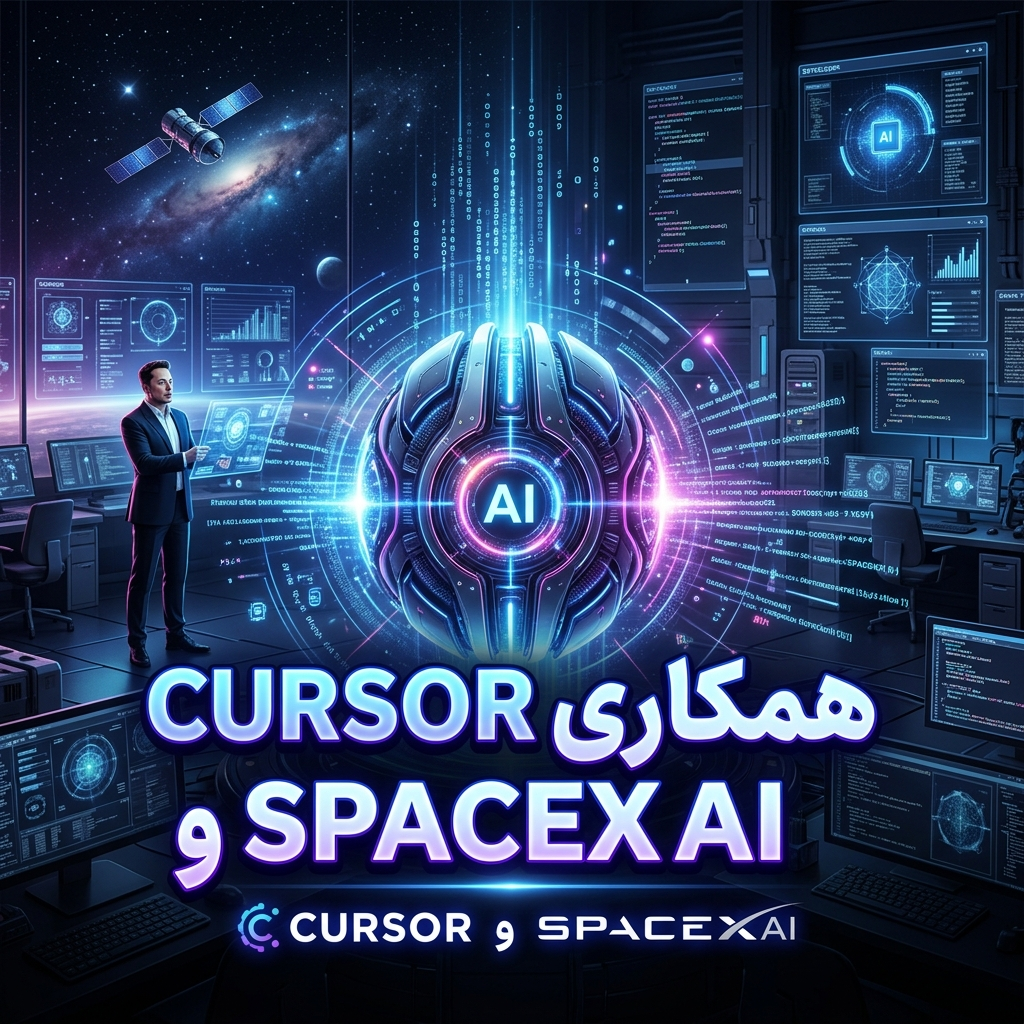 همکاری cursor , Space x