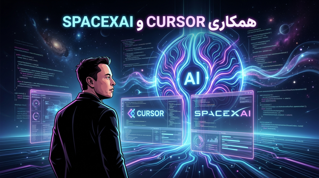 همکاری cursor و SpaceXAI