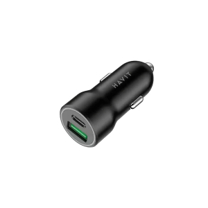 شارژر فندکی Havit مدل CC613 دو پورت 20W گارانتی شرکتی