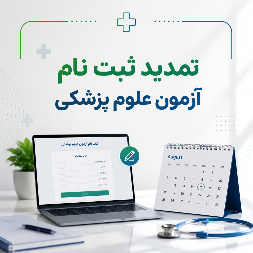 تمدید ثبت نام آزمون علوم پزشکی