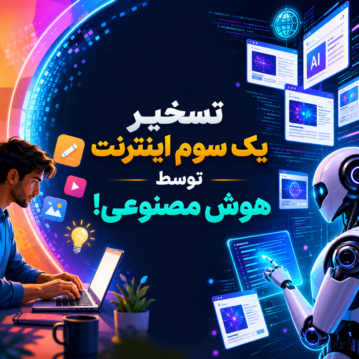 تسخیر یک سوم اینترنت توسط هوش مصنوعی