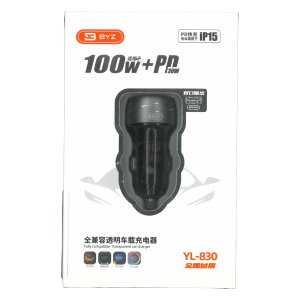 شارژر فندکی 2 پورت BYZ 15.5w مدل BL-R500 به همراه کابل شارژ